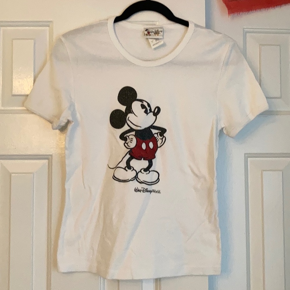 White Mickey Mouse T-shirt
